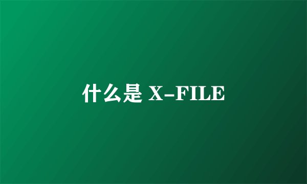 什么是 X-FILE