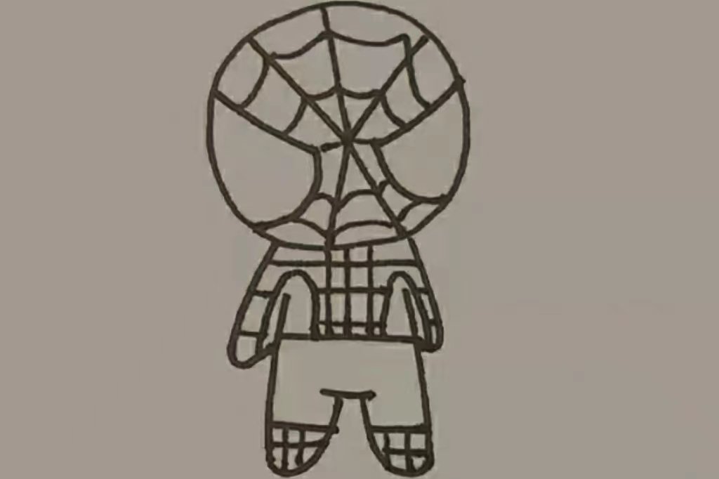拼图蜘蛛侠怎么画