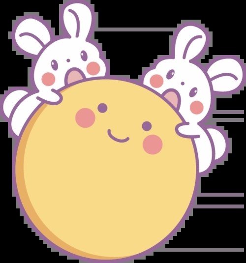 玉兔吃月饼怎么画简单又漂亮