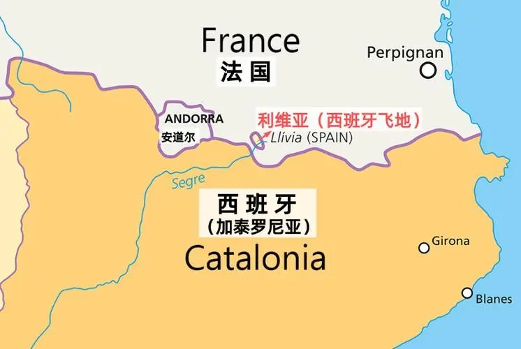 西班牙到法国有多远?