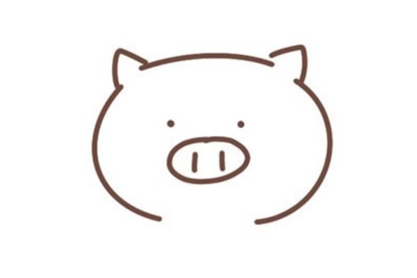 用数字画小猪怎么画