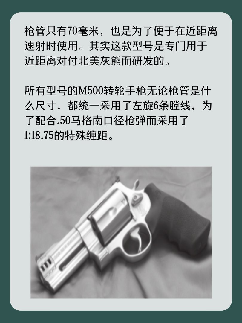 美国史密斯-韦森M500转轮手枪