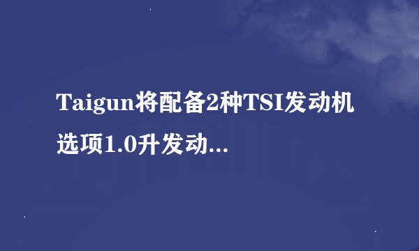 Taigun将配备2种TSI发动机选项1.0升发动机和1.5升电机和3种变速箱选择