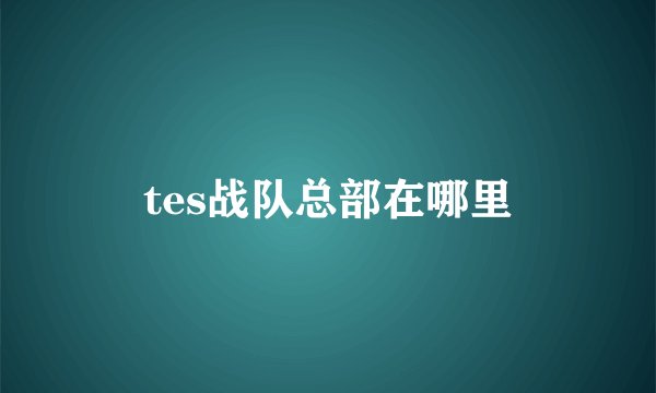tes战队总部在哪里