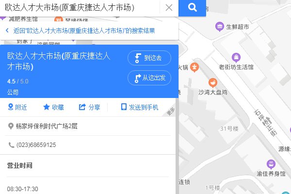 重庆的人才市场有哪些?在哪里?怎么走?