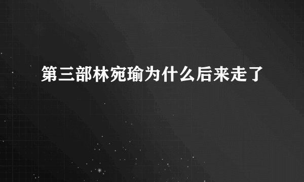 第三部林宛瑜为什么后来走了