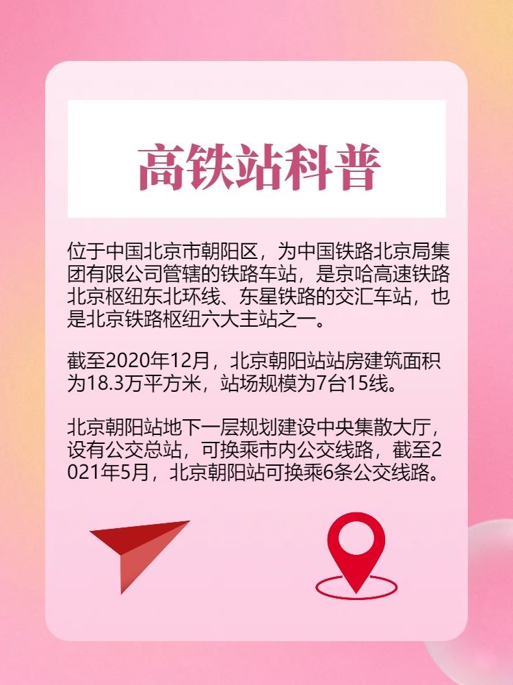 北京朝阳高铁站在哪个位置？