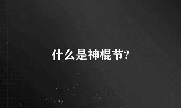 什么是神棍节?