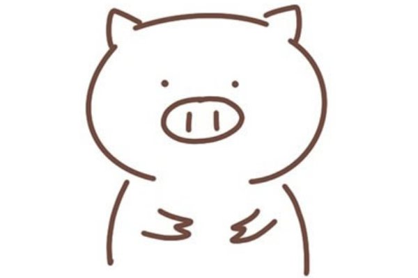 用数字画小猪怎么画
