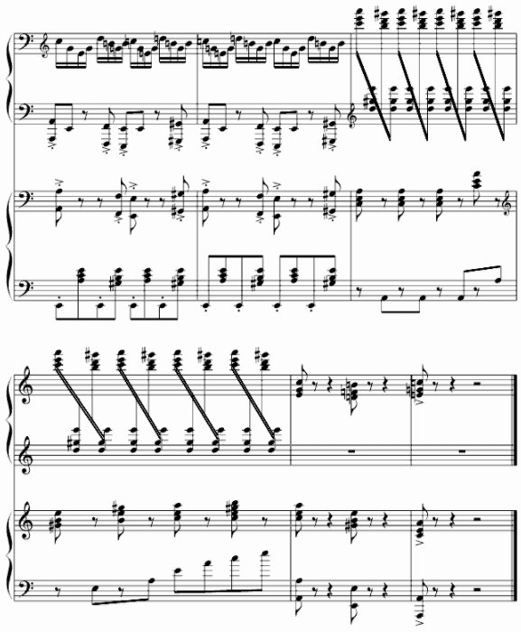 不能说的秘密 斗琴音乐的乐谱