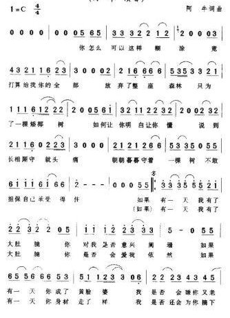 如果有一天我有了大肚腩歌名是什么？