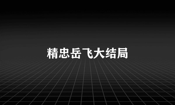 精忠岳飞大结局