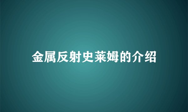 金属反射史莱姆的介绍