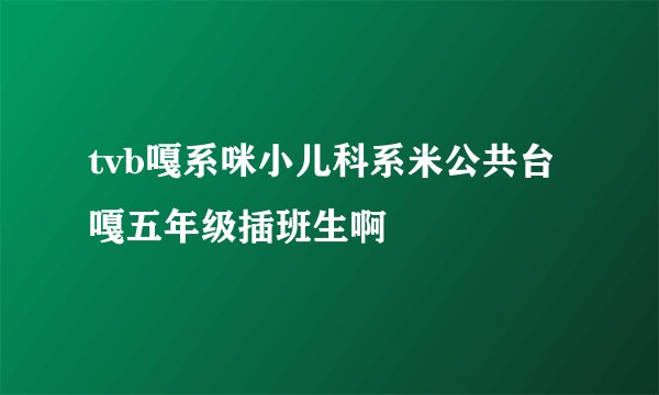 tvb嘎系咪小儿科系米公共台嘎五年级插班生啊