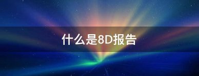 什么是8D报告