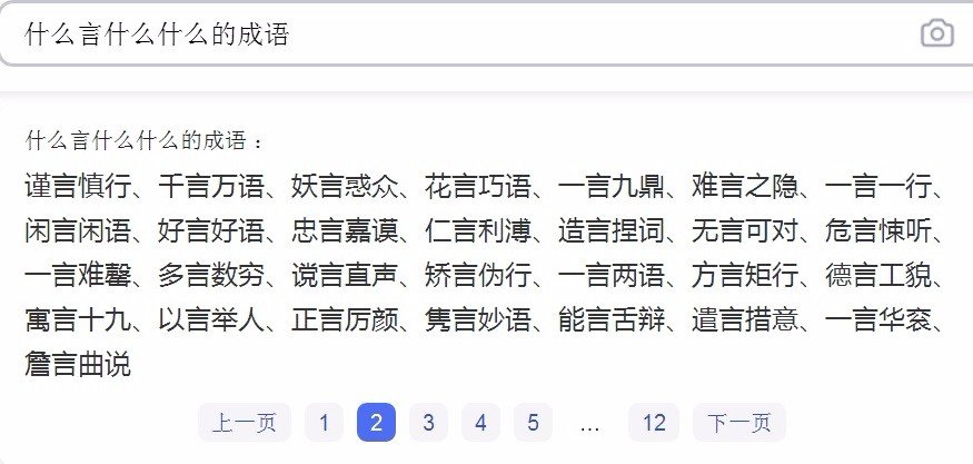 什么言什么什么的成语？