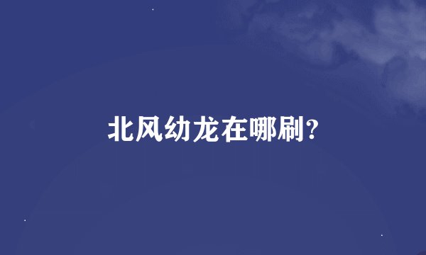 北风幼龙在哪刷?