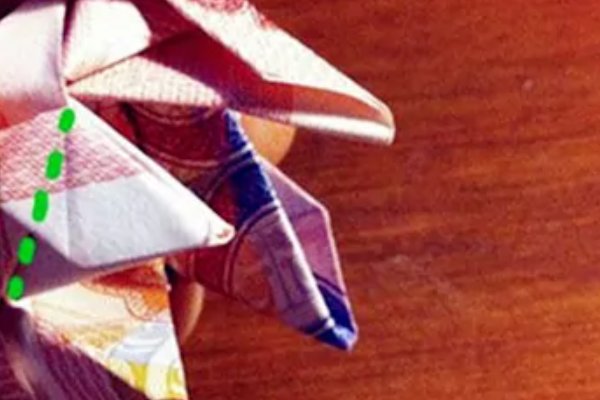 钱玫瑰花怎么折叠