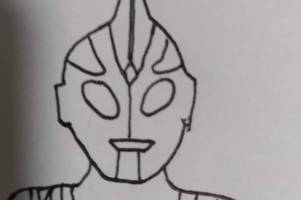 迪迦奥特曼简笔画步骤