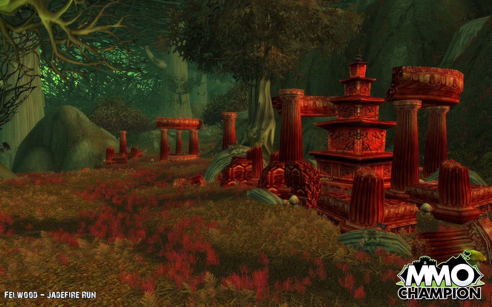 费伍德森林的魔兽地图