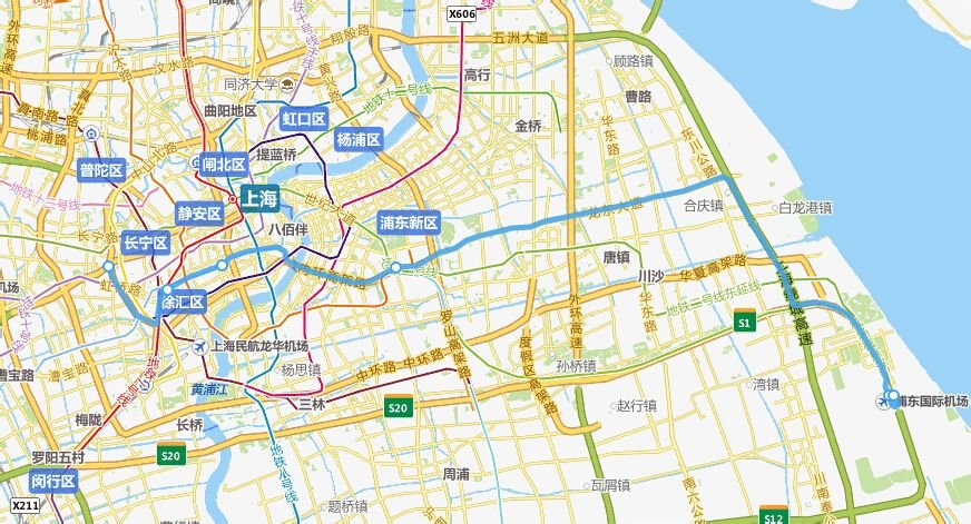 上海机场3线的时刻表