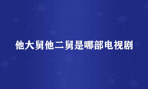 他大舅他二舅是哪部电视剧