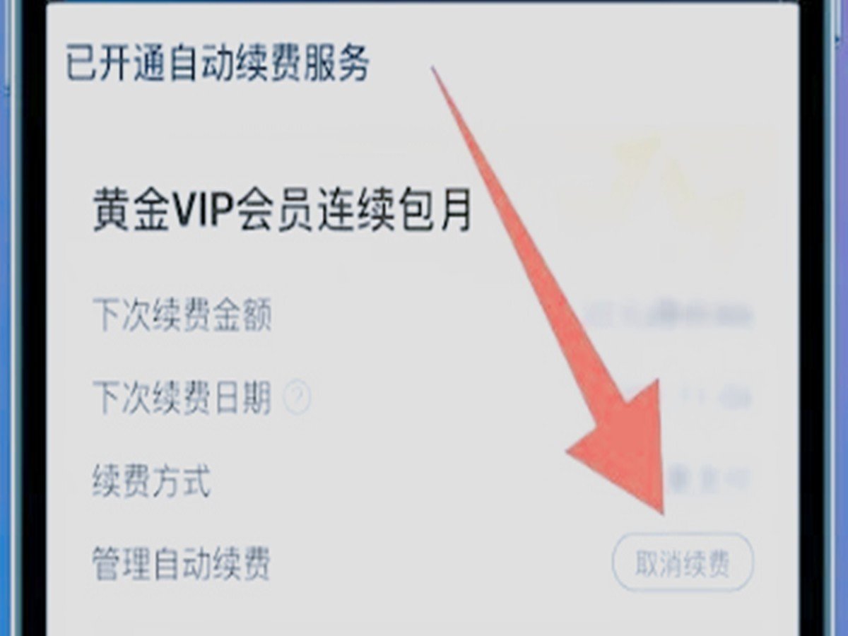 爱奇艺会员怎么取消自动续费？
