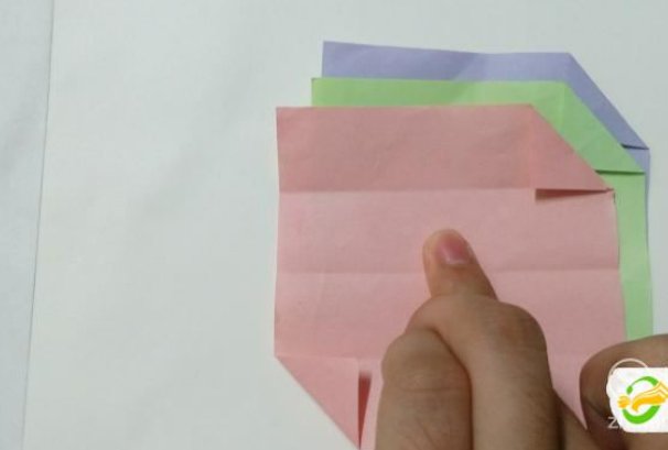 立体三角形折纸教程