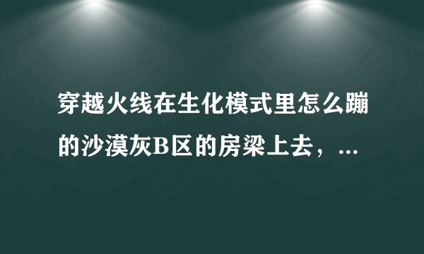 穿越火线在生化模式里怎么蹦的沙漠灰B区的房梁上去，都按什么啊？拜托各位了 3Q