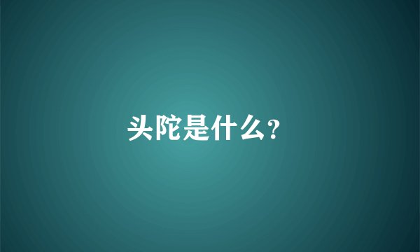 头陀是什么？