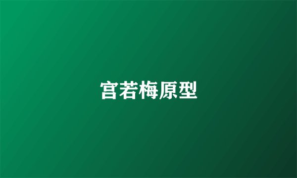 宫若梅原型