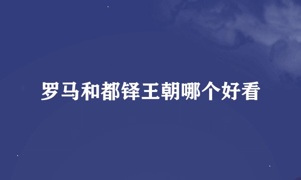 罗马和都铎王朝哪个好看