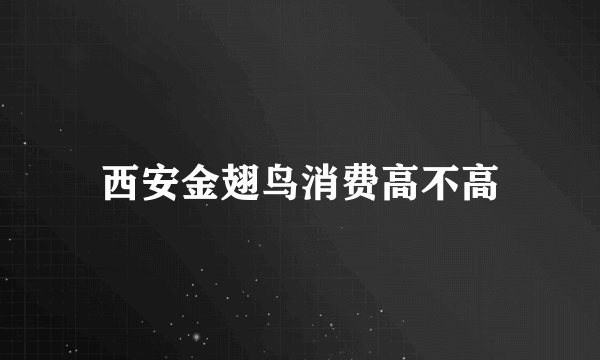 西安金翅鸟消费高不高