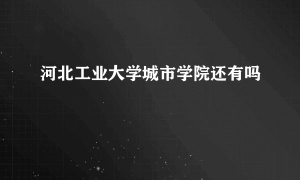 河北工业大学城市学院还有吗