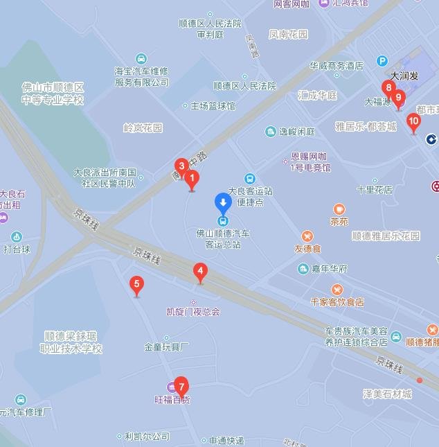 坐几号车去顺德大良站呢