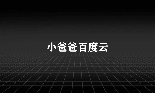 小爸爸百度云