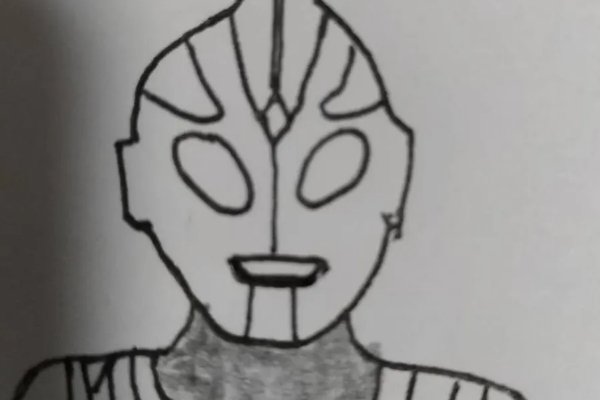 迪迦奥特曼简笔画步骤