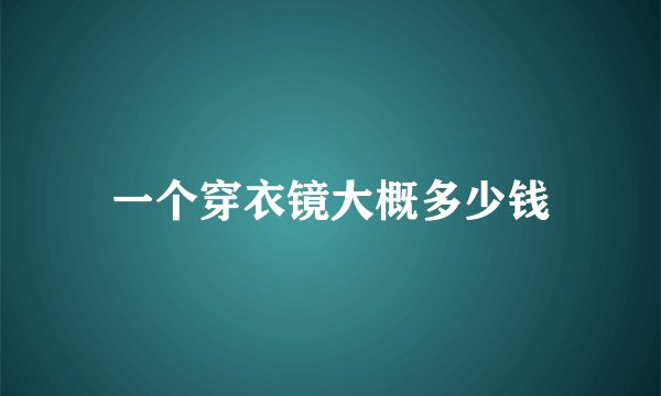 一个穿衣镜大概多少钱