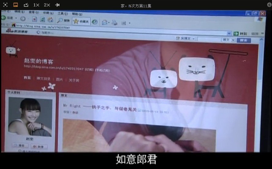 《家的N次方》中赵雯的博客是什么？