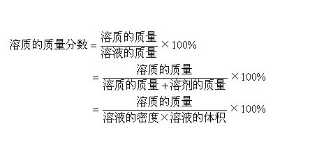 什么是质量分数?