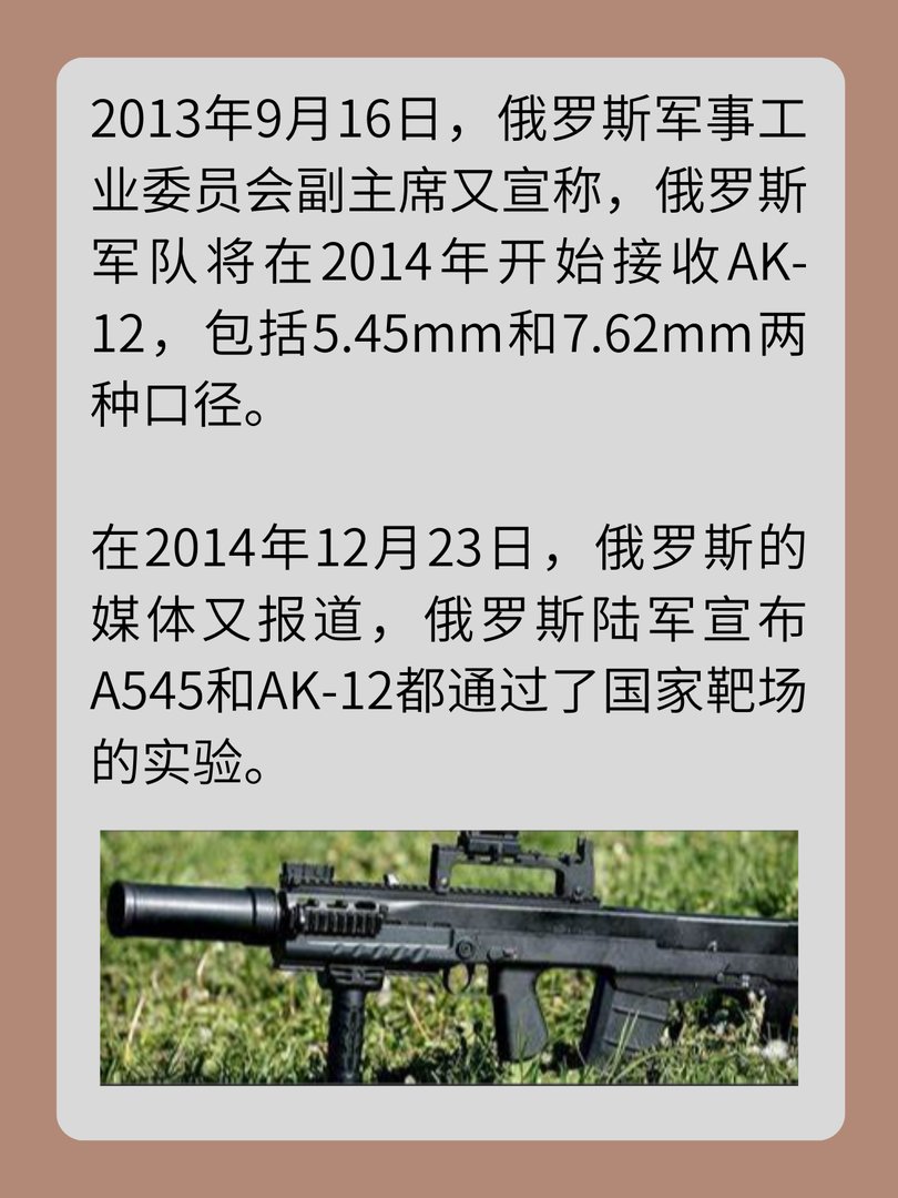 轻武器科普之AK200AK12