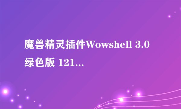 魔兽精灵插件Wowshell 3.0绿色版 1216各个文件分别有什么作用