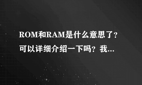 ROM和RAM是什么意思了？可以详细介绍一下吗？我是一个计算机盲，谢了！