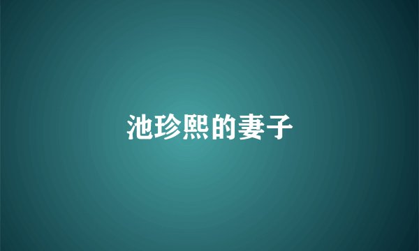 池珍熙的妻子