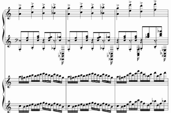 不能说的秘密 斗琴音乐的乐谱