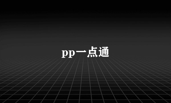 pp一点通