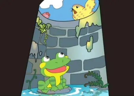 井底之蛙英文简短版