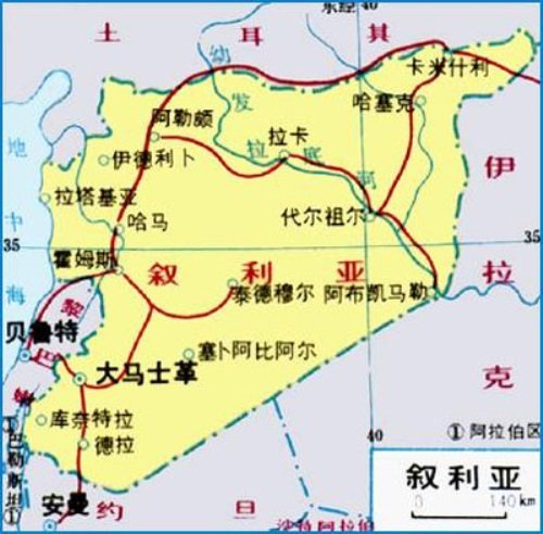 叙利亚的具体位置在那里？有何军事重要性？有图解最好